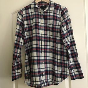 J. Crew Boy Shirt in Clinton Plaid